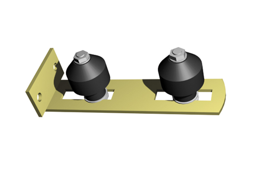Adjustable stay roller with wall bracket (2 rollers) 